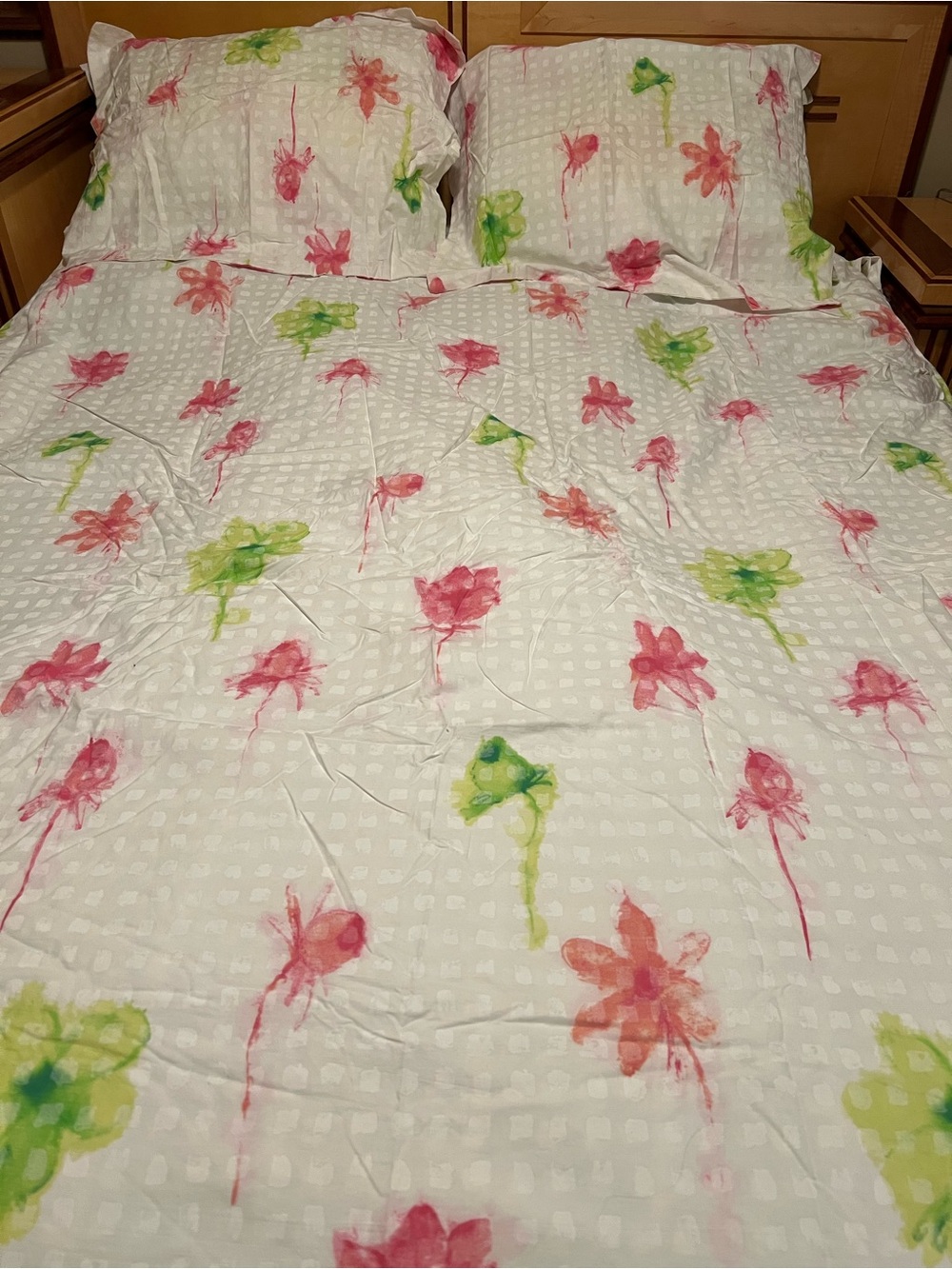 Designers Guild Queen Floral Blossom Duvet cover, 2 pillowcases
